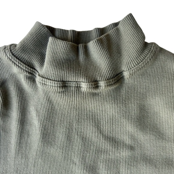 Olive Rib-Knit Dress - Picture 3 of 9